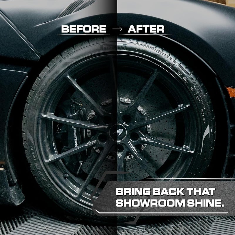BlackLine Car Care - Blackout Trim and Tire Dressing for Plastic, Rubber, Vinyl, and Tires Safe for Cars, Trucks, SUVs & More - 16 fl OZ - Image 5